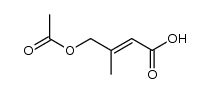 3-(acetoxymethyl)isocrotonic acid结构式