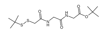 carboxy methyl-t-butyl disulfide glycyl glycine t-butylester结构式
