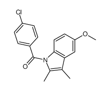 (4-chlorophenyl)-(5-methoxy-2,3-dimethylindol-1-yl)methanone结构式