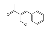 (3Z)-3-(chloromethyl)-4-phenylbut-3-en-2-one结构式