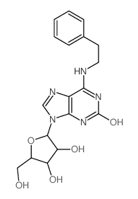 Adenosine,2,3-dihydro-2-oxo-N-(2-phenylethyl)-结构式