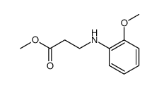 3-(2-Methoxy-anilino)-propionsaeure-methylester结构式