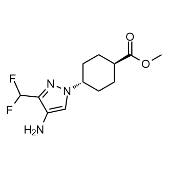 Methyl (1R,4R)-4-(4-amino-3-(difluoromethyl)-1H-pyrazol-1-yl)cyclohexane-1-carboxylate picture