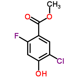 Methyl 5-chloro-2-fluoro-4-hydroxybenzoate structure
