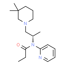 N-[[R,(-)]-2-(3,3-Dimethylpiperidino)-1-methylethyl]-N-(2-pyridyl)propionamide结构式