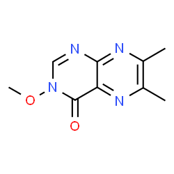 3-Methoxy-6,7-dimethyl-4(3H)-pteridinone结构式