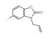 2(3H)-Benzoxazolone,5-chloro-3-(2-propen-1-yl)-结构式