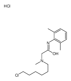 6-chlorohexyl-[2-(2,6-dimethylanilino)-2-oxoethyl]-methylazanium,chloride Structure