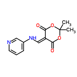 2,2-二甲基-5-((吡啶-3-基氨基)亚甲基)-1,3-二噁烷-4,6-二酮结构式