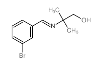 1-Propanol,2-[[(3-bromophenyl)methylene]amino]-2-methyl-结构式