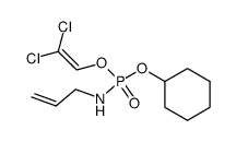 Allyl-phosphoramidic acid cyclohexyl ester 2,2-dichloro-vinyl ester结构式