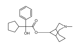 [(1R,5S)-3-methyl-3-azabicyclo[3.3.1]nonan-9-yl] 2-cyclopentyl-2-hydroxy-2-phenylacetate结构式