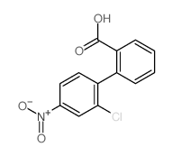 [1,1'-Biphenyl]-2-carboxylicacid, 2'-chloro-4'-nitro- structure