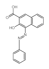 2-Naphthalenecarboxylicacid, 3-hydroxy-4-(2-phenyldiazenyl)-结构式