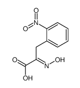 2-(Hydroxyimino)-3-(o-nitrophenyl)propionic acid structure