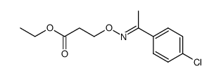 α-methyl-4-chlorobenzylideneaminoxy propionic acid, ethyl ester Structure