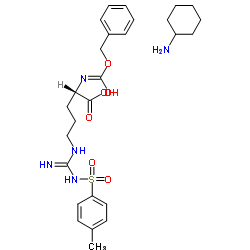 N5-[亚氨基[[(4-甲基苯基)磺酰基]氨基]甲基]-N2-[苄氧羰基]-L-鸟氨酸环己胺盐图片