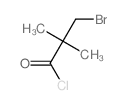 Propanoyl chloride,3-bromo-2,2-dimethyl- Structure