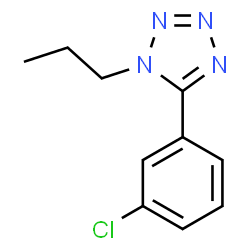 5-(3-CHLOROPHENYL)-1-PROPYL-1H-1,2,3,4-TETRAAZOLE结构式