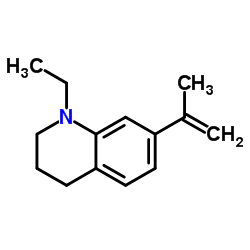 Quinoline, 1-ethyl-1,2,3,4-tetrahydro-7-(1-methylethenyl)- (9CI) Structure