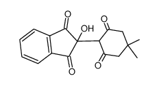 2-hydroxy-2-(4,4-dimethyl-2,6-dioxocyclohexane-1-yl)-1H-indene-1,3(2H)-dione结构式