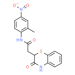 N-(2-methyl-4-nitrophenyl)-2-(3-oxo-3,4-dihydro-2H-benzo[b][1,4]thiazin-2-yl)acetamide picture