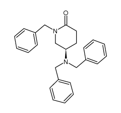 (5R)-1-benzyl-5-(N,N-dibenzylamino)-piperidin-2-one Structure