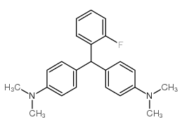 bis(4-n,n-dimethylamino-phenyl)-(2-fluorophenyl)-methane结构式