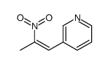 3-[(Z)-2-nitroprop-1-enyl]pyridine结构式