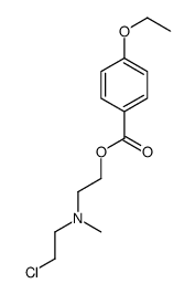 2-((2-chloroethyl)methylamino)ethyl-4-ethoxybenzoate structure