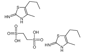 ethane-1,2-disulfonic acid,4-methyl-5-propyl-1,3-thiazol-2-amine结构式