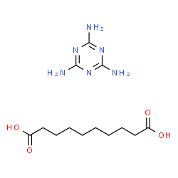 sebacic acid, compound with 1,3,5-triazine-2,4,6-triamine Structure