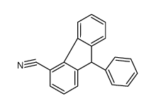 9-phenyl-9H-fluorene-4-carbonitrile结构式