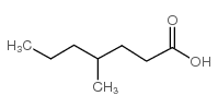 4-methyl heptanoic acid Structure