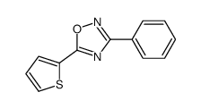 3-苯基-5-(噻吩-2-基)-[1,2,4]噁二唑结构式
