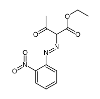 ethyl 2-[(2-nitrophenyl)diazenyl]-3-oxobutanoate结构式