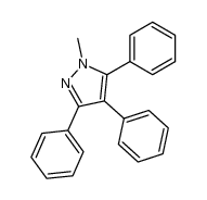 1-methyl-3,4,5-triphenyl-1H-pyrazole Structure