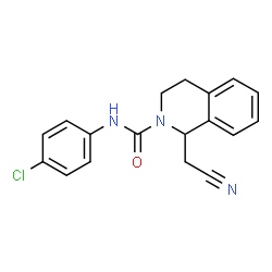 N-(4-Chlorophenyl)-1-(cyanomethyl)-3,4-dihydro-2(1H)-isoquinolinecarboxamide Structure