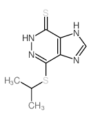 4H-Imidazo[4,5-d]pyridazine-4-thione,3,5-dihydro-7-[(1-methylethyl)thio]- Structure