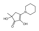 2,5-dihydroxy-5-methyl-3-piperidinocyclopent-2-en-1-one Structure