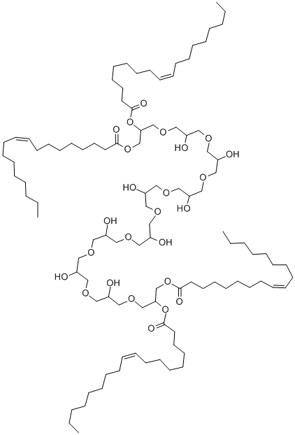 聚甘油-10 四油酸酯结构式