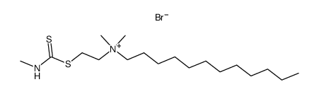 Dodecyl-dimethyl-(2-methylthiocarbamoylsulfanyl-ethyl)-ammonium; bromide Structure