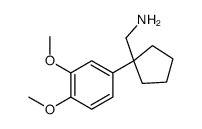 [1-(3,4-dimethoxyphenyl)cyclopentyl]methanamine Structure