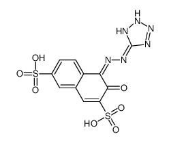 3-Hydroxy-4-(1H-tetrazol-5-ylazo)-2,7-naphthalenedisulfonic acid picture