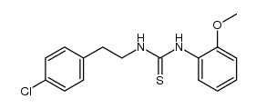 1-(4-chloro-phenethyl)-3-(2-methoxy-phenyl)-thiourea Structure