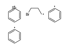 3-bromopropyl(triphenyl)stannane Structure