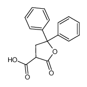 3-Carboxy-4,5-dihydro-5,5-diphenyl-2(3H)-furanon Structure