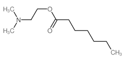 Heptanoic acid,2-(dimethylamino)ethyl ester结构式