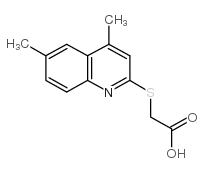 [(4,6-dimethylquinolin-2-yl)thio]acetic acid()结构式