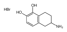 2-Amino-5,6-dihydroxy-1,2,3,4-tetrahydronaphthalene hydrobromide structure